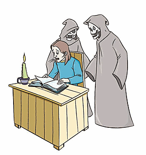 Necromancy or death divination.