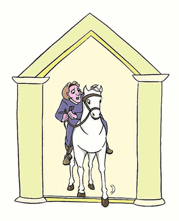 Horses were used as omens both good and bad.