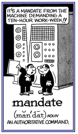 An authoritative demand.