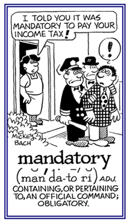 An official requirement.