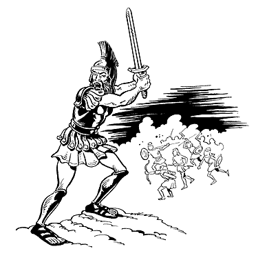 Mars, the god of war.