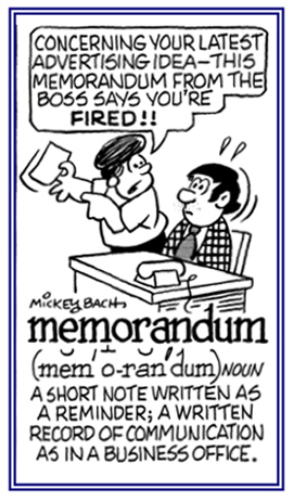 A short message to communicate an action to be done.