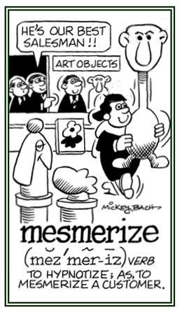 To mentally control. with music.