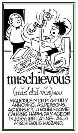 Relating to being playfully annoying.