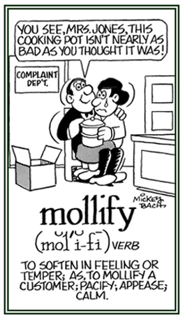 To soften in feeling or temper.