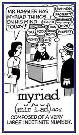 An exceedingly countless amount of something.