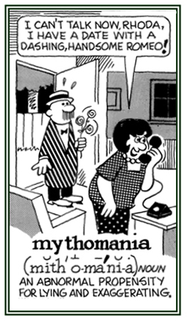 A presentation of not telling the truth.