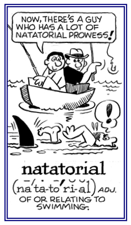 Referring to swimming.