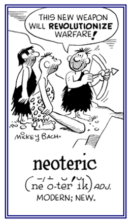 Pertaining to something that is recent or new.