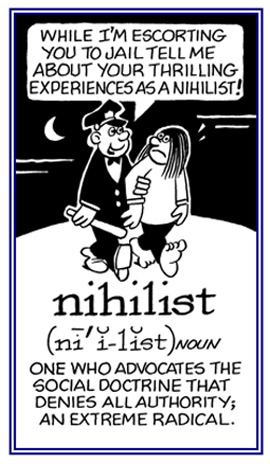 A radical who advocates that all authorities should be rejected.