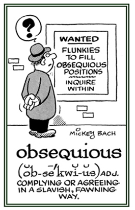 Complying or easily agreeing to any request by another person.