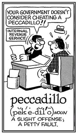 A minor offense or an insignificant immoral action.