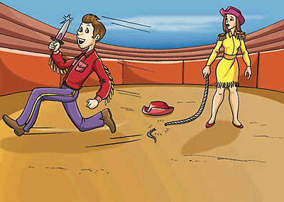 The man who was impeded is now unimpeded.