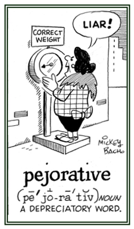 A word expressing contempt or disapproval.