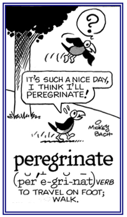 To travel on foot or to walk.