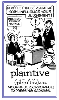 Expressing pain and suffering.