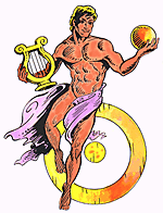 Apollo, the Sun god.