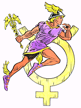 Mercury, messenger of the Roman gods.