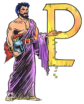 Pluto, Greek god of wealth.