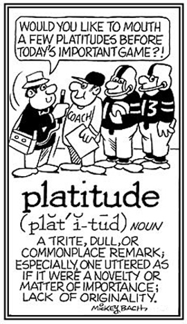 A lack of originality.