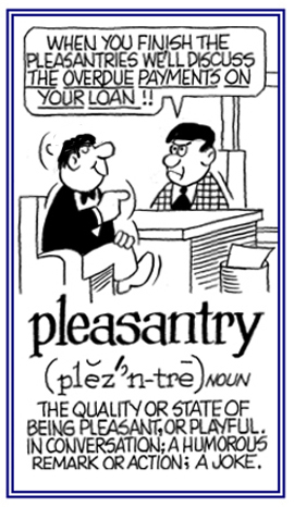 A quality of being pleasant.