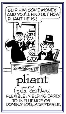 Yielding easily to influence.