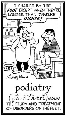 The treatment of foot disorders.