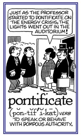 To act or to speak with authority.