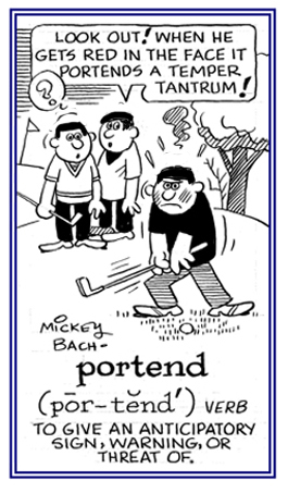 To give a warning or threat.