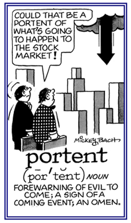 A forewarning that something is about to happen.