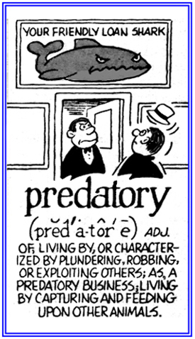 Exploiting other people in order to gain money from them.