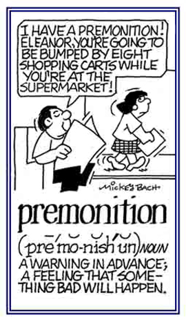 An advance warning that something bad will happen.