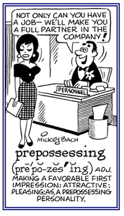 Making a pleasing first impression.