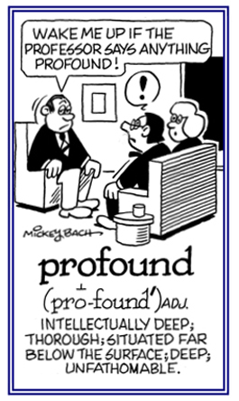 Conveying knowledge that is below the surface.