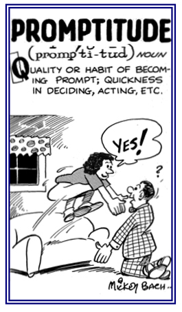 Being quick in deciding or acting.