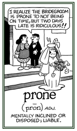 Characteristic of being mentally inclined to react in a certain way.