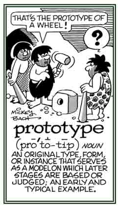 An original type or form.