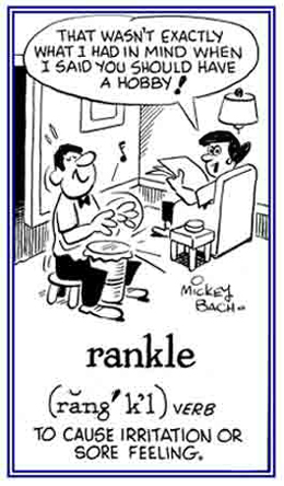 To cause sore feelings.