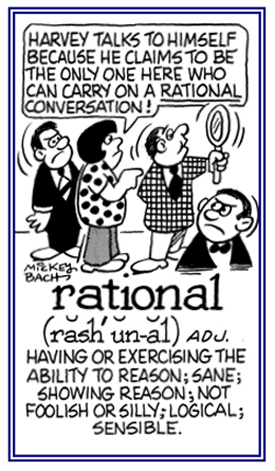 A reference to having the ability to reason.