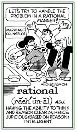 Relating to being based on reason.