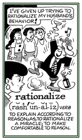 To give a logical reason for doing something.