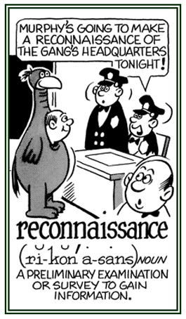 An examination in advance to gain information.