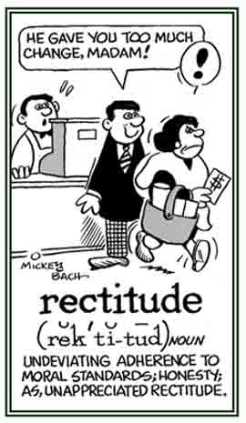 Adherence to honesty.