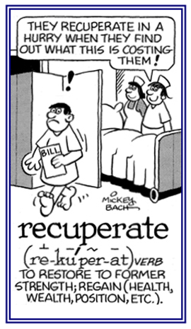 To regain one's former strength, health, etc..