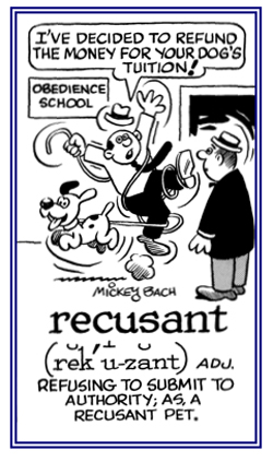 Refusing to submit to authority.