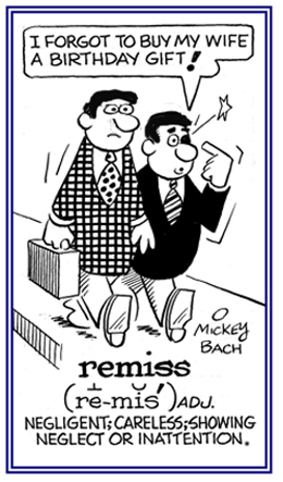 A reference to showing no attention to what is right.