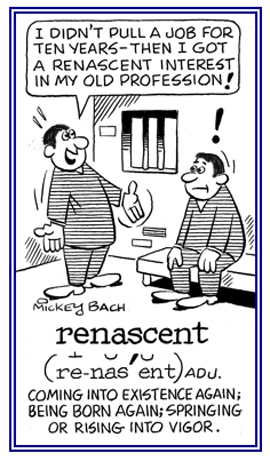 Coming into existence again.