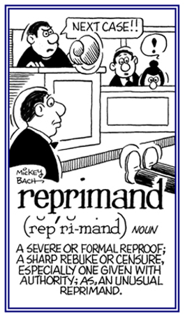 A formal and official censure.