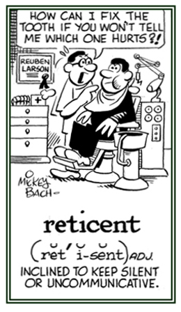 Pertaining to not explaining what is wrong.