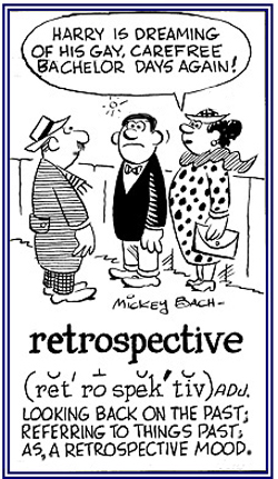 Referring to something in the past.